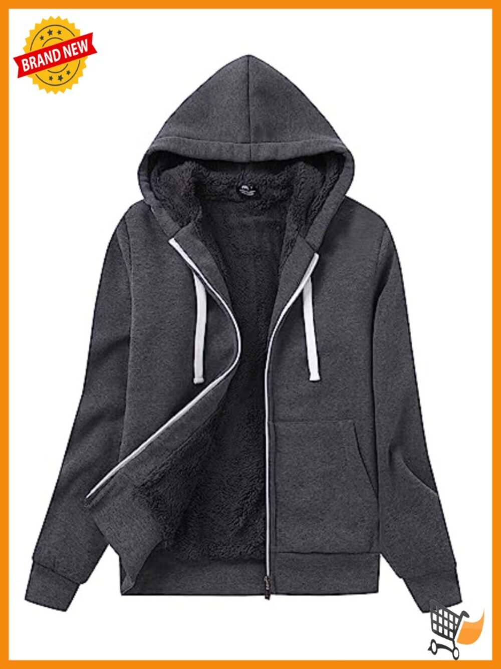 Women's Zip Up Hoodie Fleece Lined Sherpa Lined Sweatshirt Heavyweight Winter